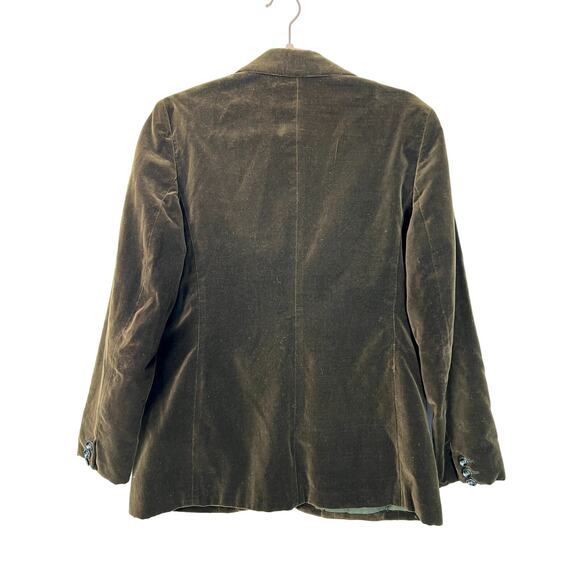 Vintage Butterfly for Prestige Brown Cotton Velvet 3 Pockets Blazer Jacket 12 - Picture 2 of 10